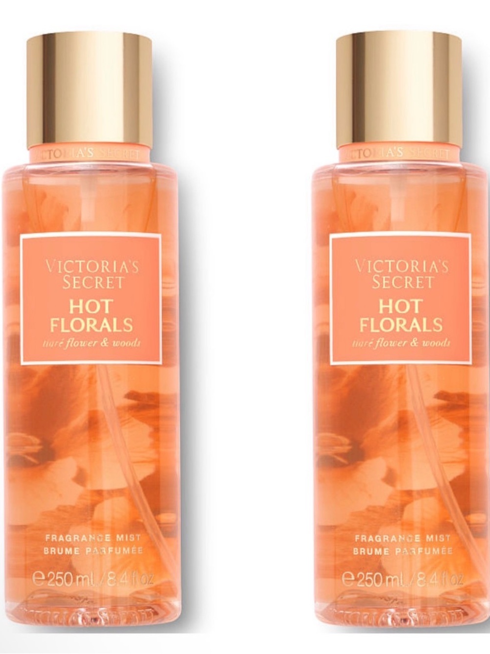 Victoria's Secret HOT FLORALS Fragrance Mist ~ 8.4 fl.oz. ( Lot of 2 )